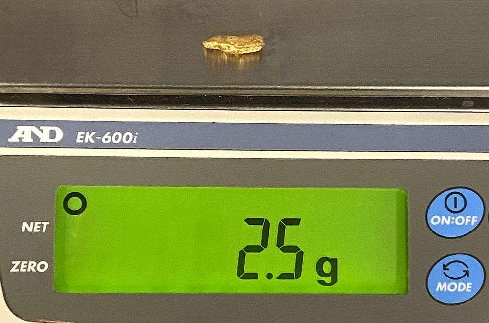 Last Minute! 2.5g Gold Nugget: Winner shall receive the exact item shown here. (RR)