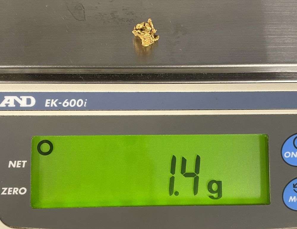 Last Minute! 1.4g Gold Nugget: Winner shall receive the exact item shown here. (RR)