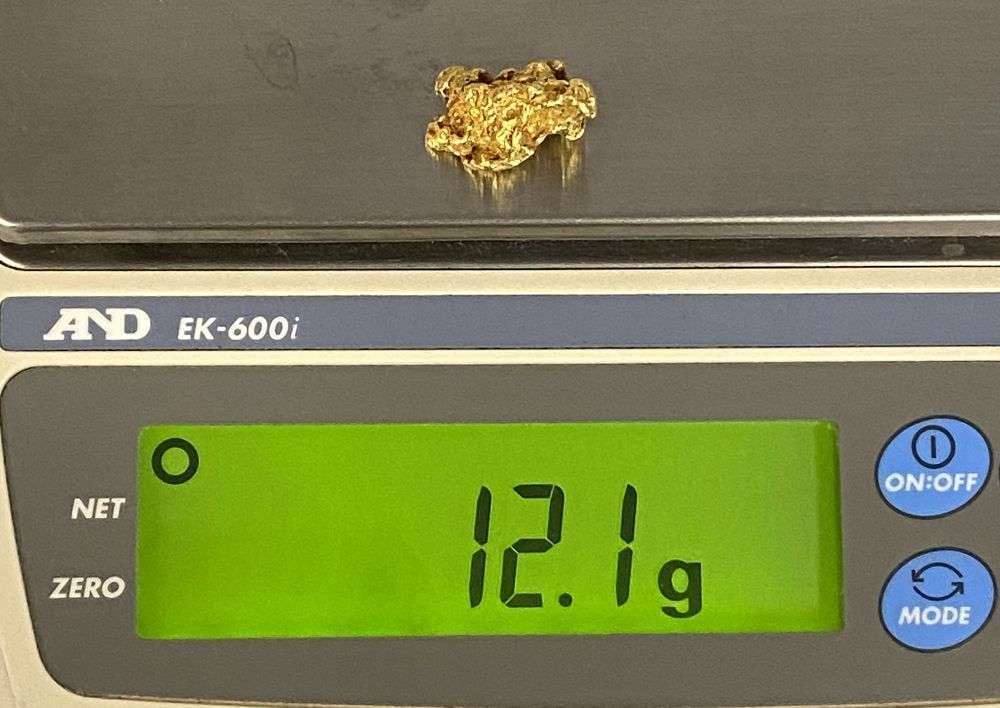 Last Minute! 12.1g Gold Nugget: Winner shall receive the exact item shown here. (RR)