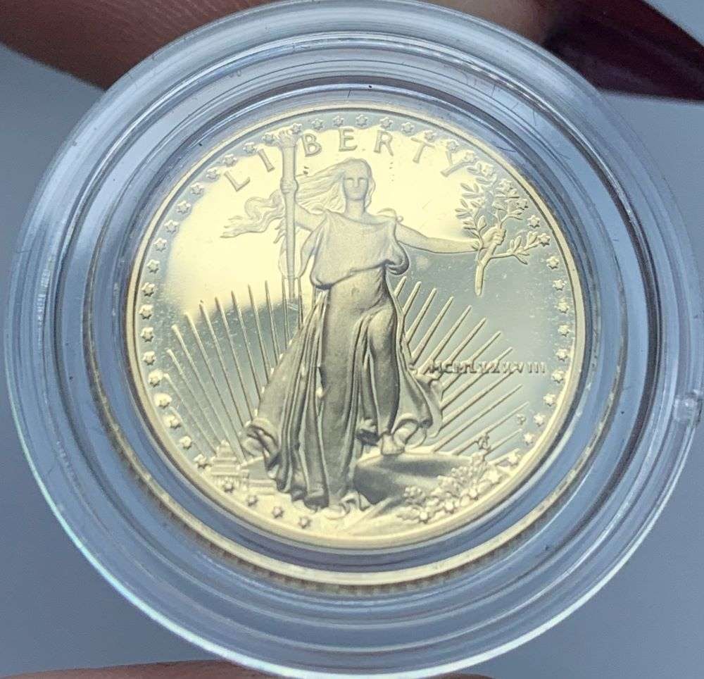 Last Minute! 1988 American $5 Gold Eagle Proof 1/10th ozt (1 of 2)
