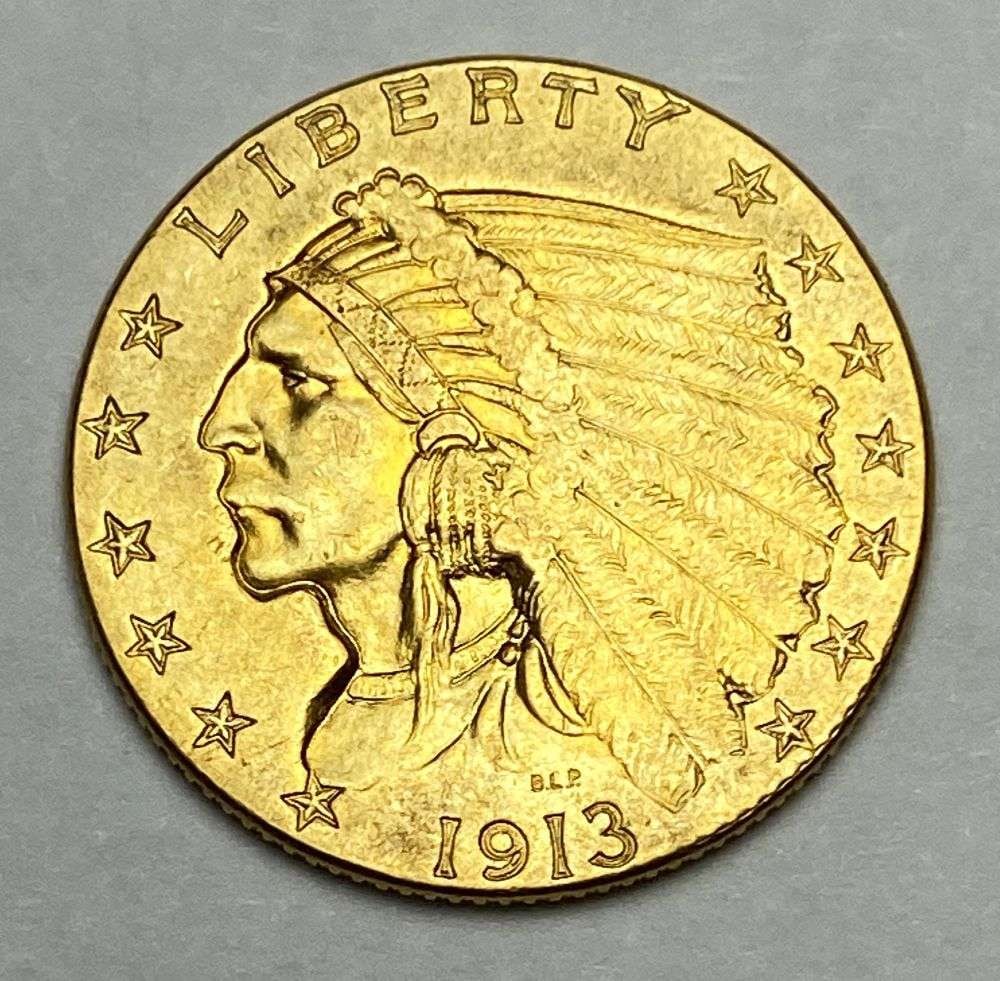 Last Minute! 1913 Gold $2.50 Indian Head MS62 (1 of 3)