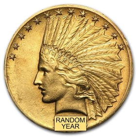 (10) Gold $10.00 Indian Head XF