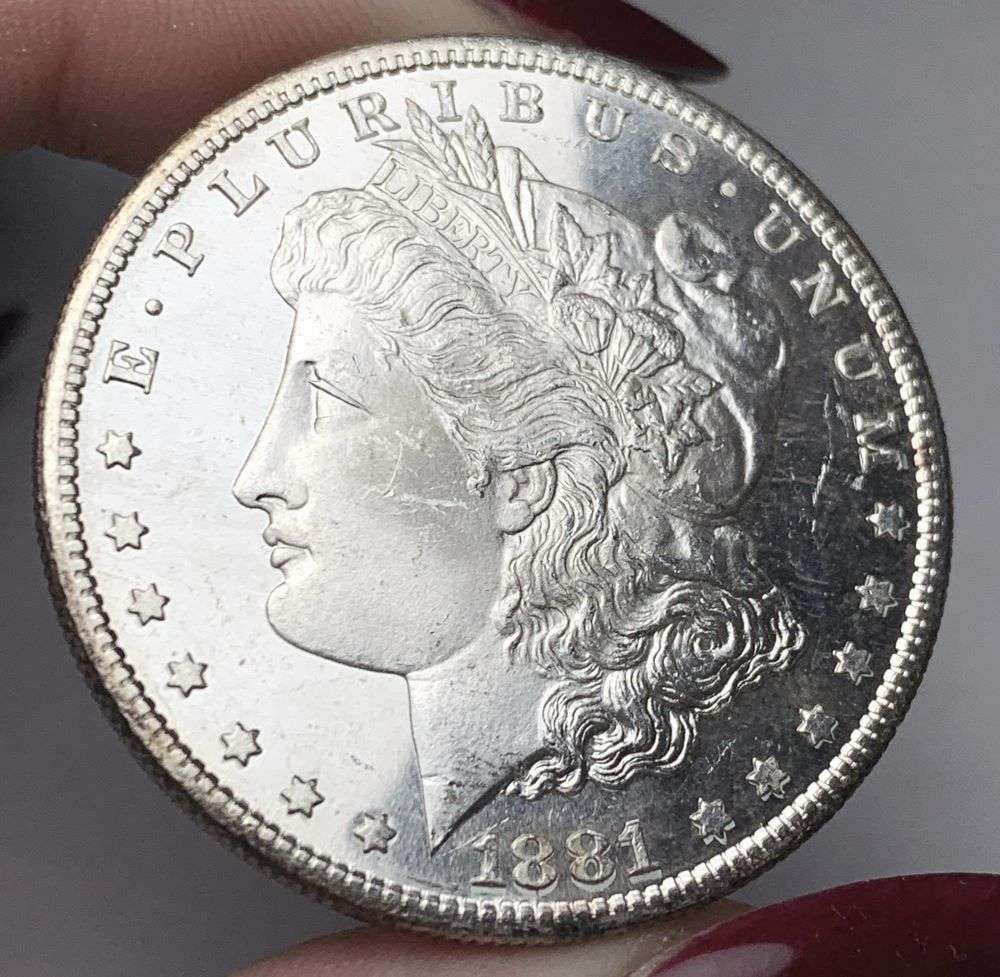 1881-S Morgan Silver Dollar MS65 PL (1 of 4)