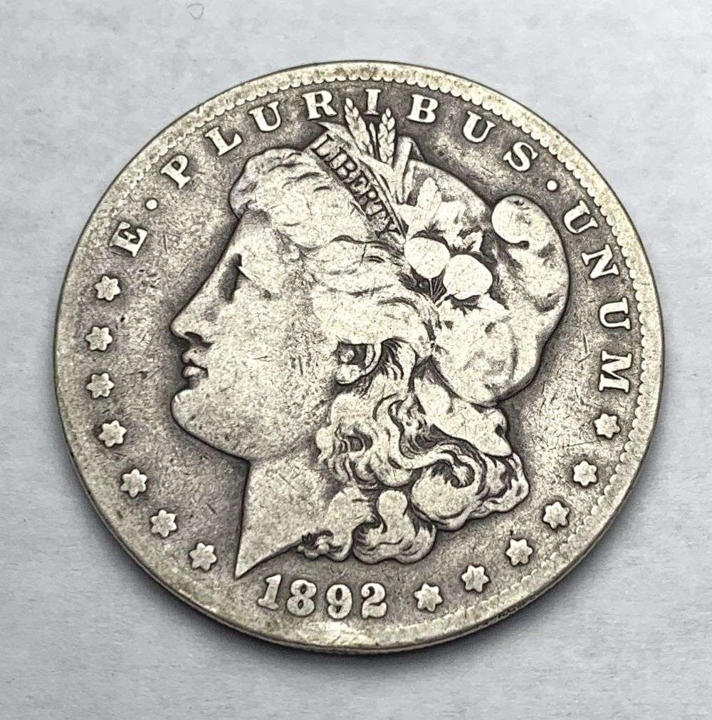 1892-CC Morgan Silver Dollar VG (1 of 2)