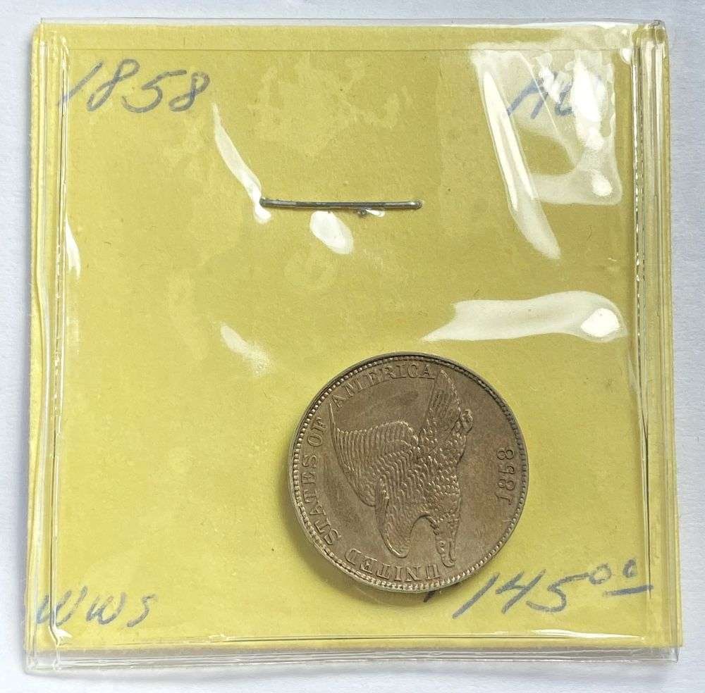 Old Time Grading 1858 Flying Eagle Cent (1 of 4)