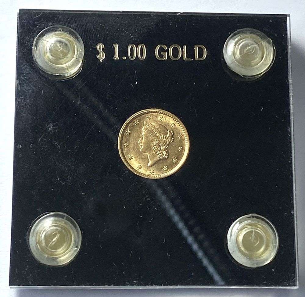 Old Time Grading 1853 Gold $1 (1 of 4)