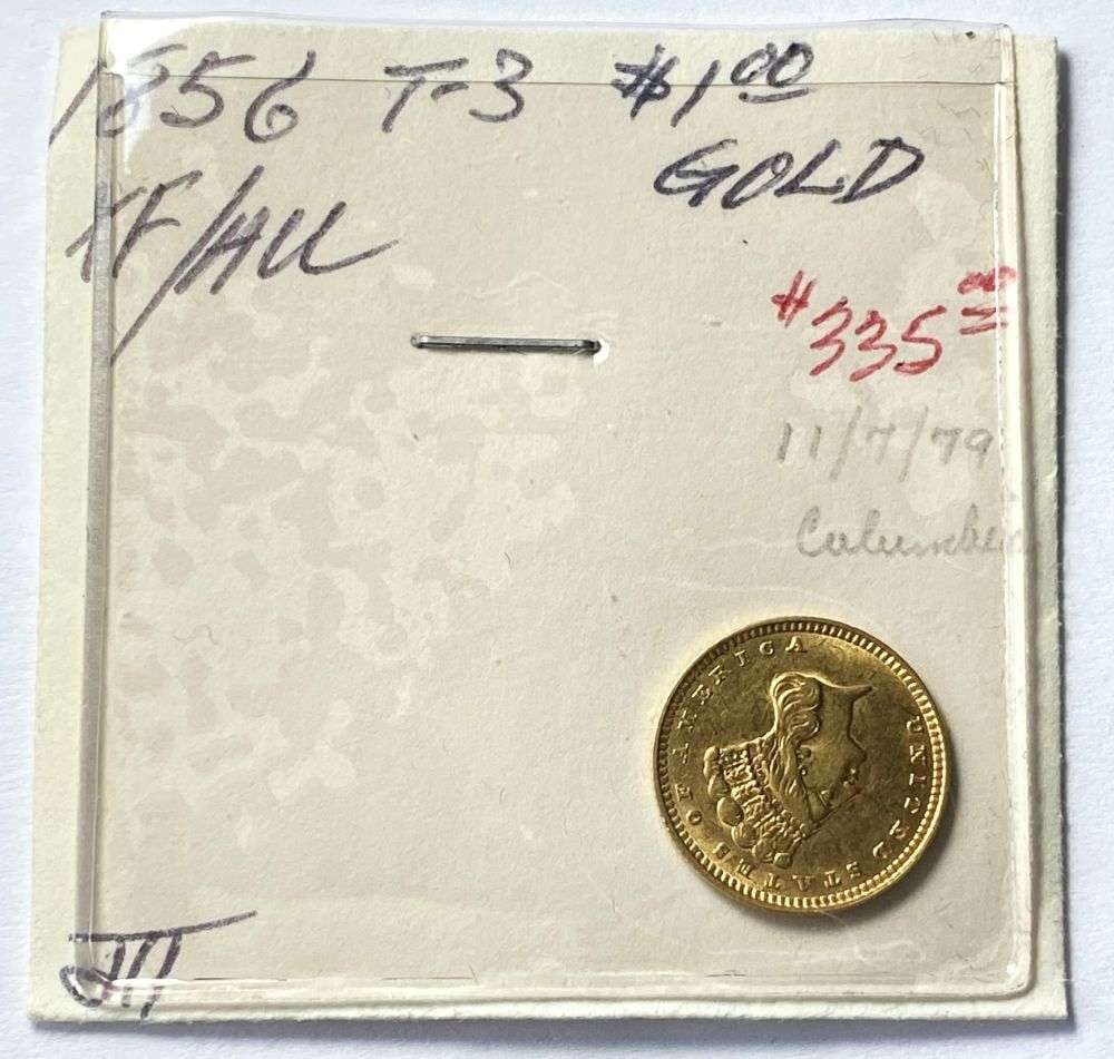 Old Time Grading 1856 Gold $1 (1 of 4)