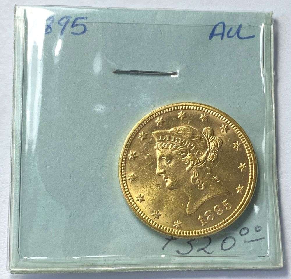 Old Time Grading 1895 Gold $10 Liberty Head (1 of 4)