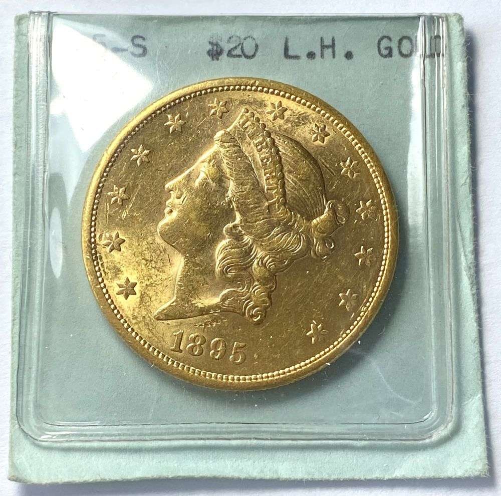 Old Time Grading 1895-S Gold $20 Liberty Head (1 of 4)