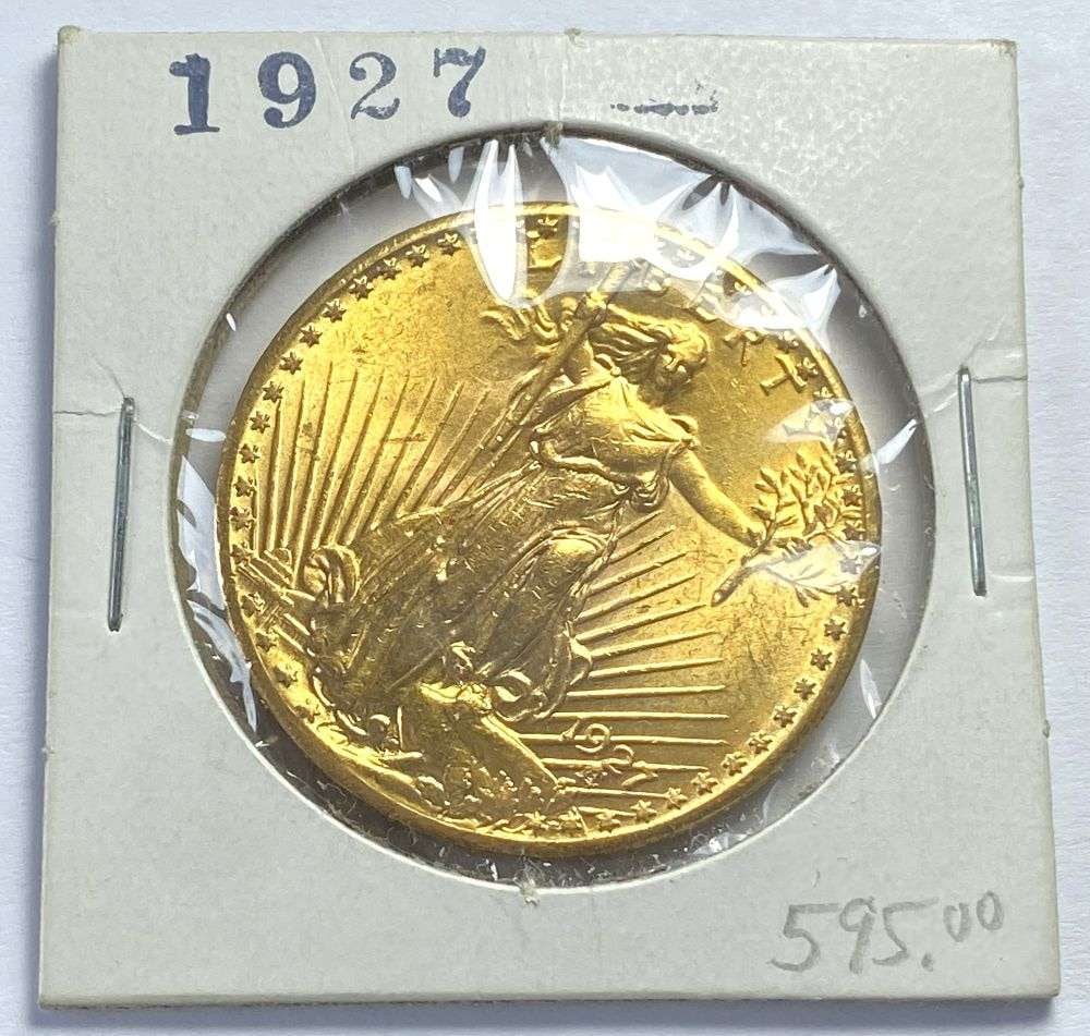 Old Time Grading 1927 Gold $20 Saint Gaudens (1 of 4)