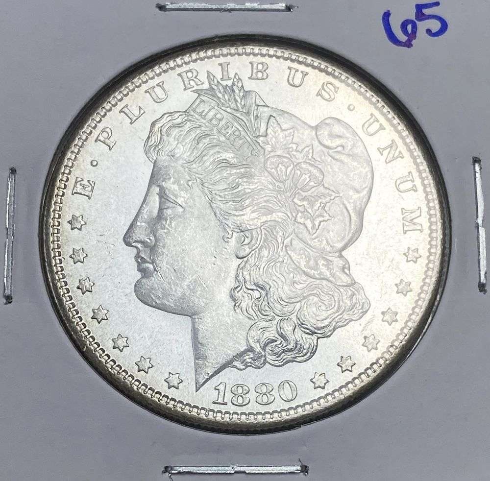 1880-S Morgan Silver Dollar MS65 (1 of 2)