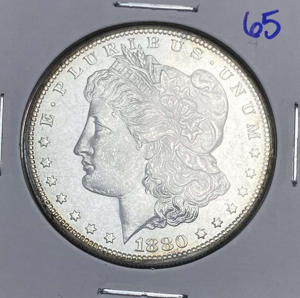 1880-S Morgan Silver Dollar MS65 (1 of 2)