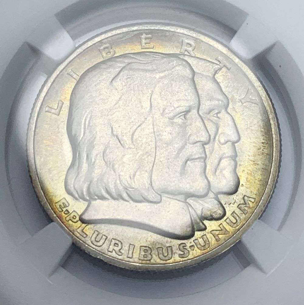 1936 Long Island Commemorative Silver Half Dollar NGC MS64 (1 of 4)