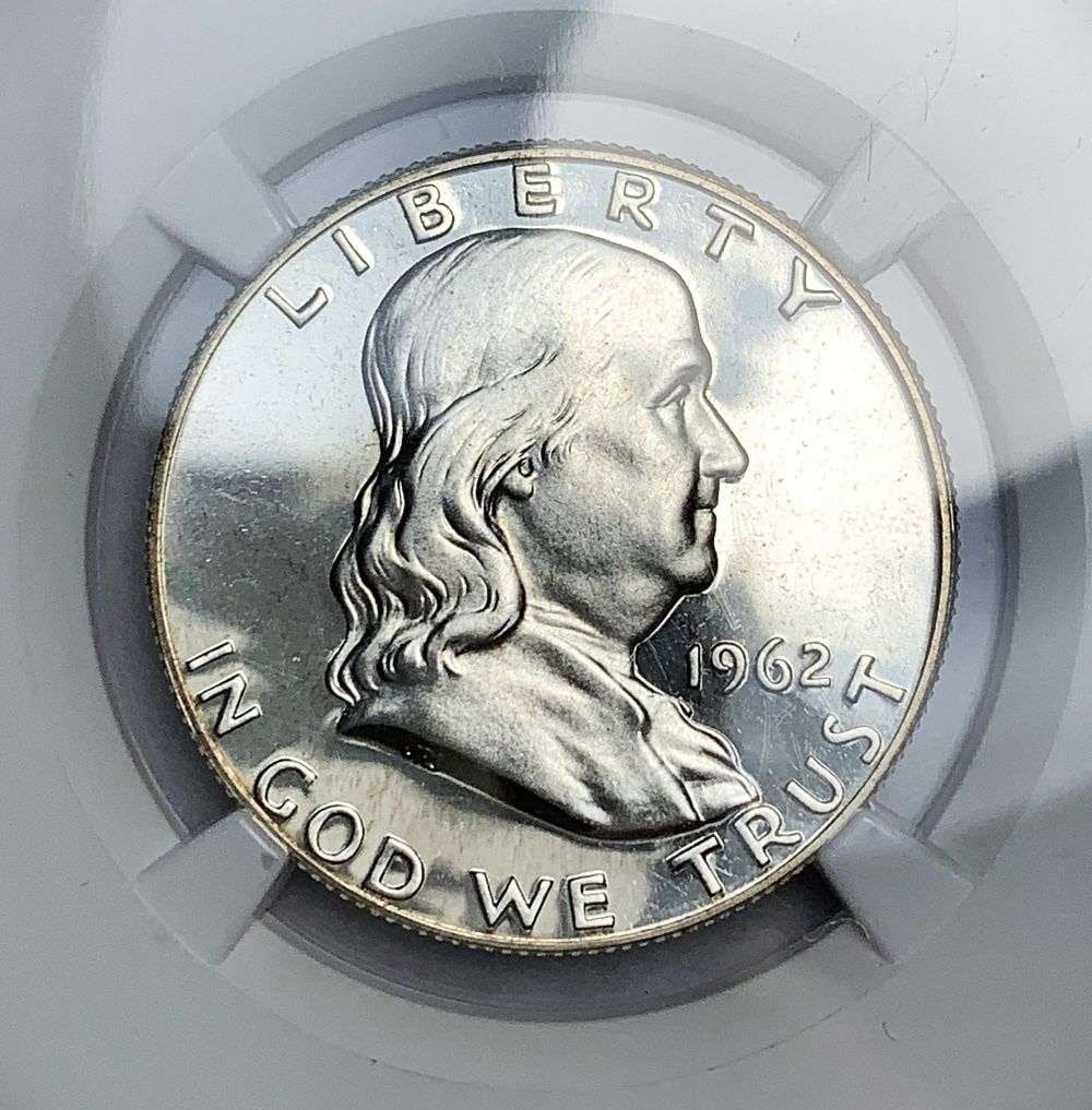 1962 Franklin Silver Half Dollar NGC PF67 Cameo (1 of 4)