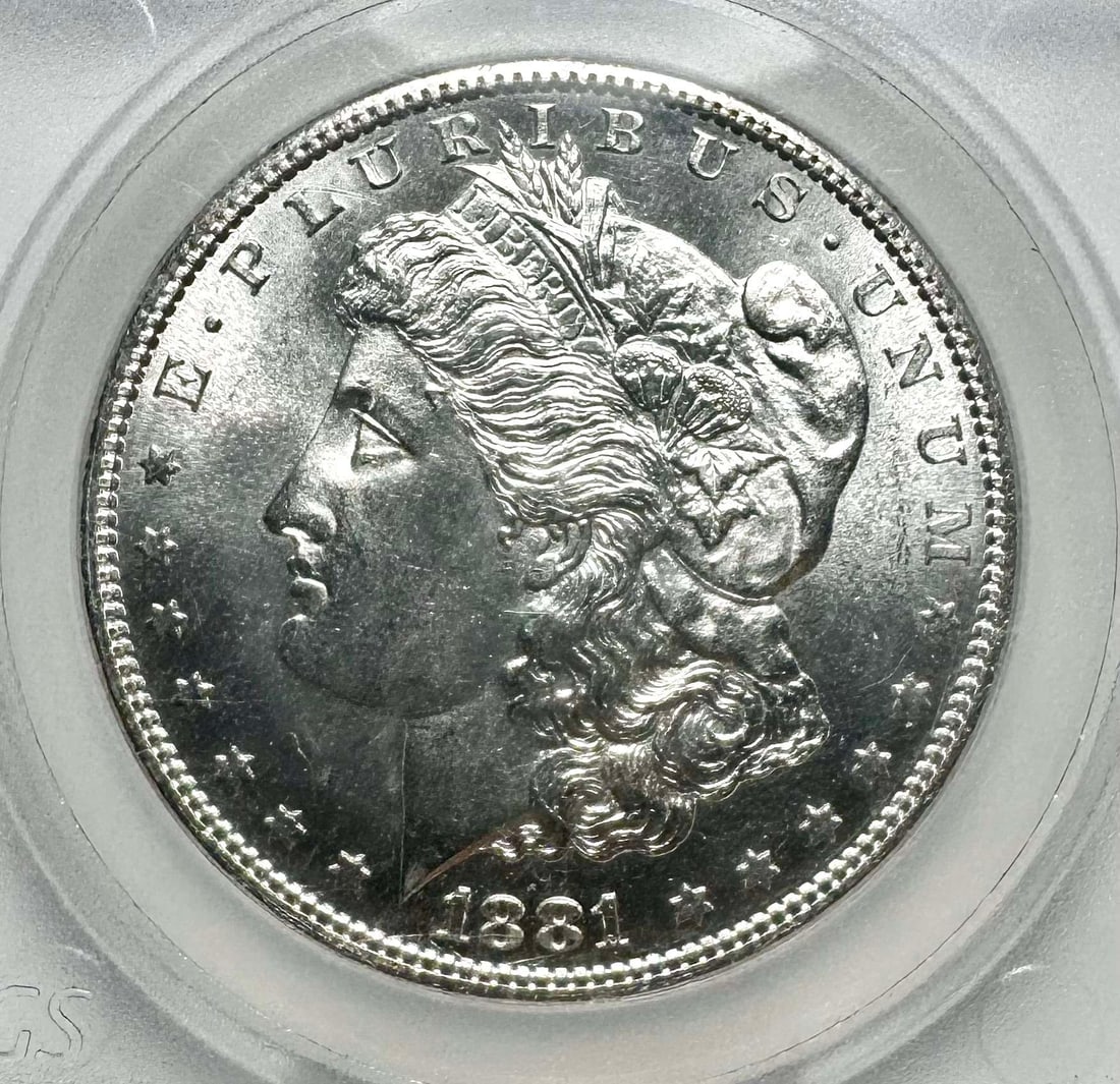 1881-S Morgan Silver Dollar SEGS MS65: Winner shall receive the exact coin shown here. (AR/B)