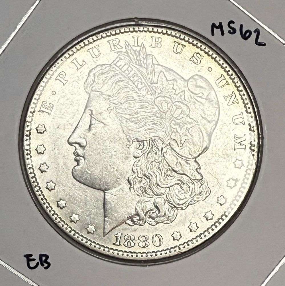 1880-O Morgan Silver Dollar MS62 (1 of 2)