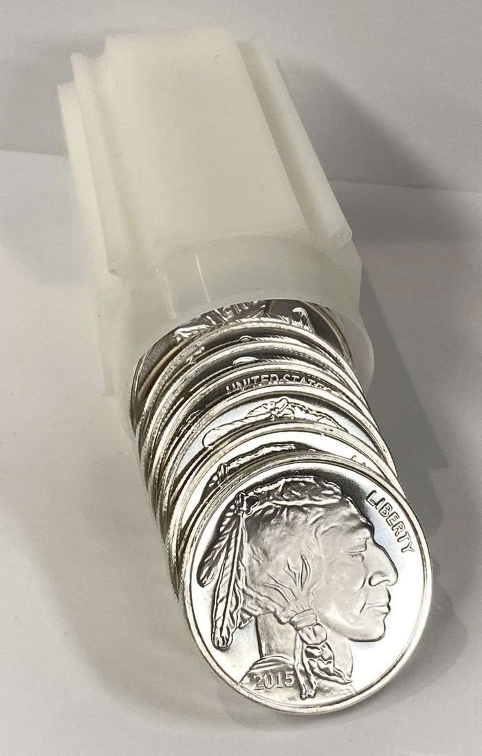 Roll (20-coins) 2015 Buffalo 1 ozt .999 Silver (1 of 3)