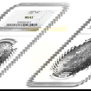 Box (20) Mixed Date & MM NGC MS63 Morgan Silver Dollar: Please allow 2-4 weeks for delivery. Winner shall receive (1) box (20-coins) precisely resembling the ones shown here.