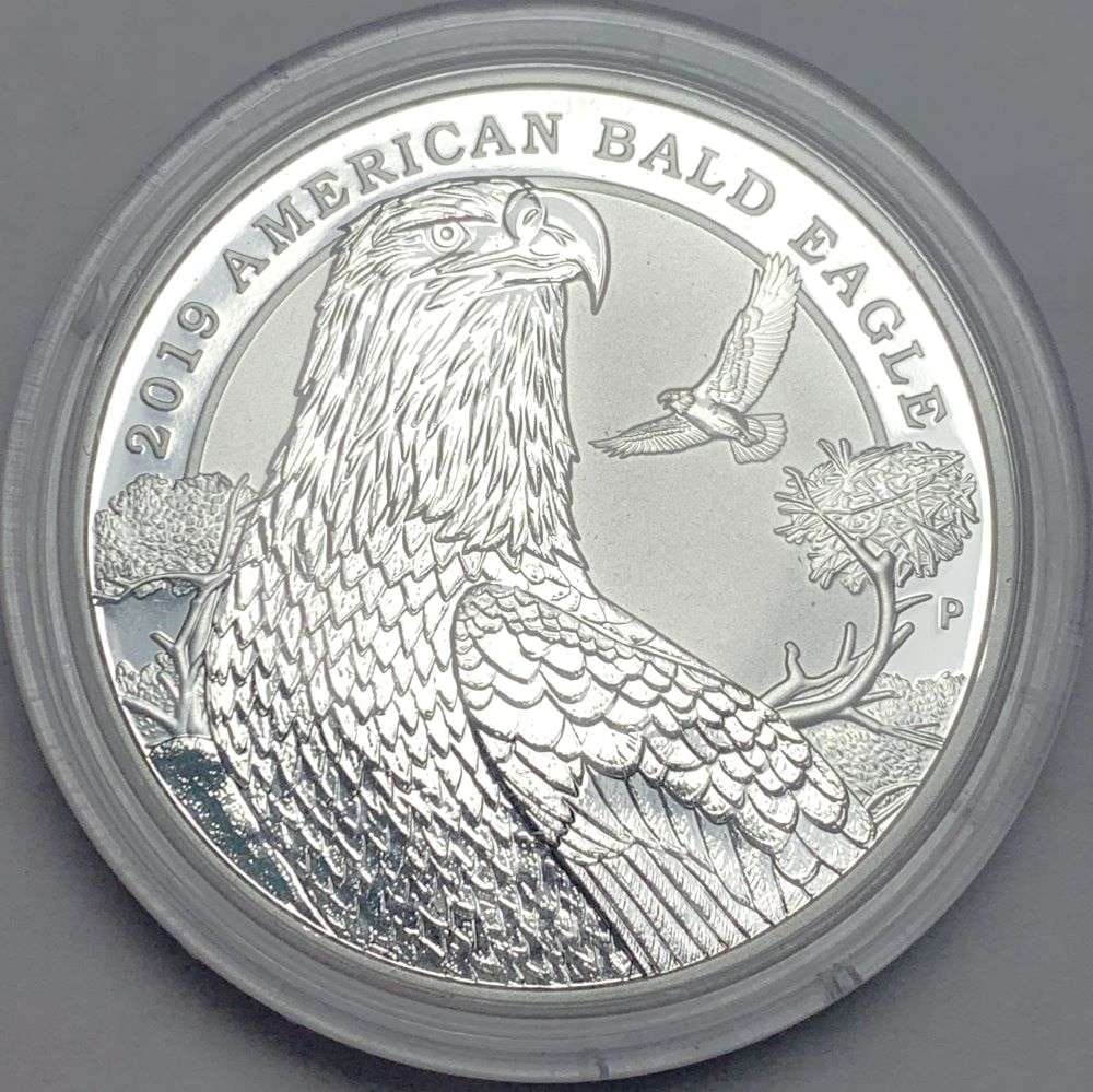 2019-P Tuvalu $2 American Bald Eagle 2 ozt .9999 Silver: Winner shall receive (1) coin precisely resembling the one shown here. (BD/B)