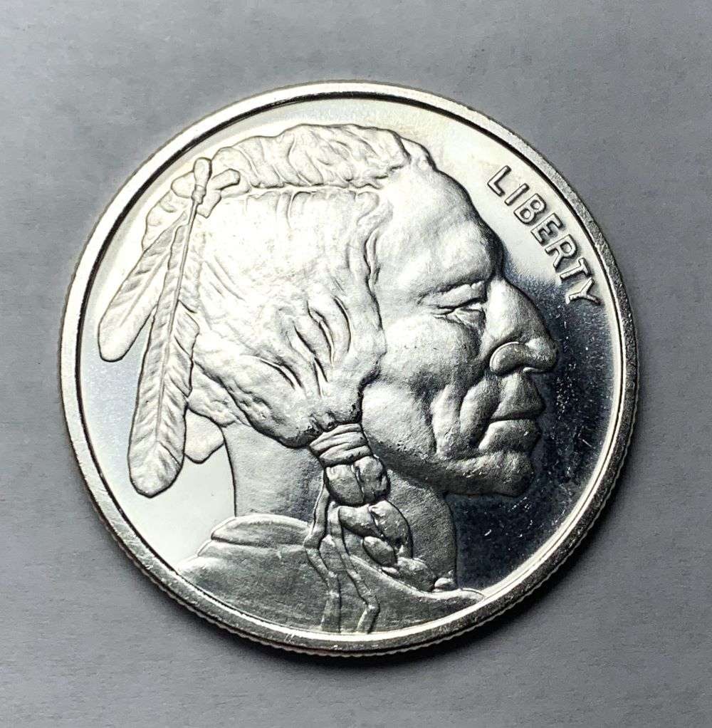 Buffalo 1 ozt .999 Silver: Winner shall receive the exact coin shown here.(BD/B)