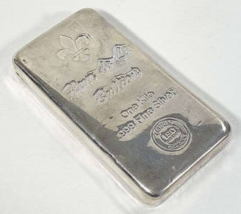 Fleur De Lis Bullion 1 Kilo .999 Silver: Winner shall receive the exact bar shown here.