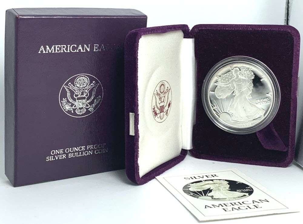 First Year 1986 American Silver Eagle PF69+ OGP (1 of 4)