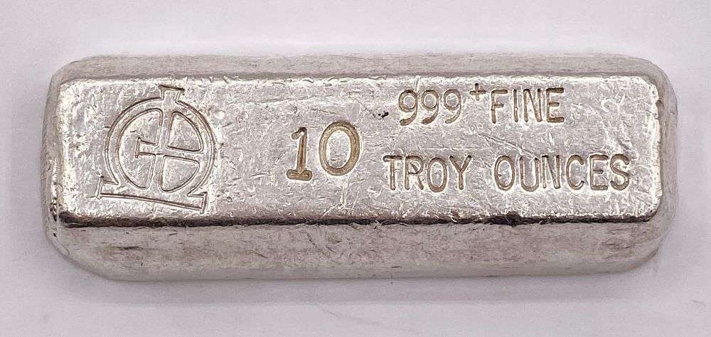 Fresh Vintage Omega 10 ozt .999 Silver Bar: Winner shall receive the exact bar shown here. (RR/LTP)