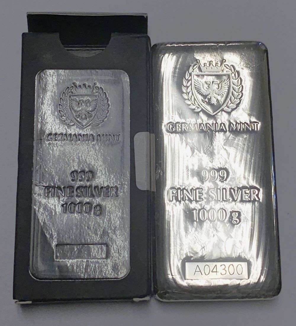 Germania Mint 1000g .999 Silver Bar (1 of 4)