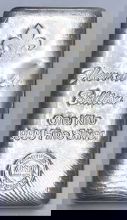 Fleur De Lis Bullion 1 Kilo .999 Silver: Winner shall receive the exact bar shown here.