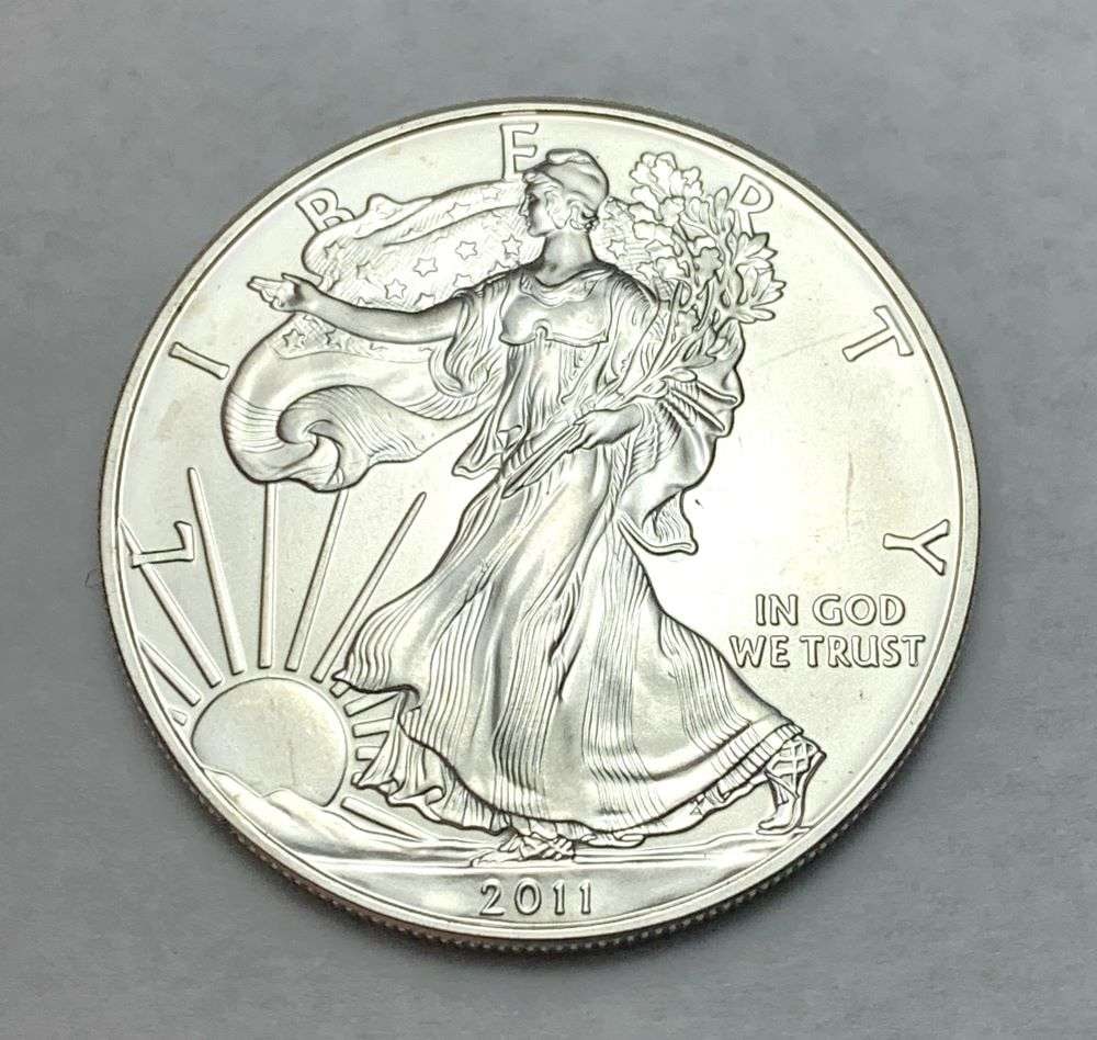 2011 American Silver Eagle: Winner shall receive the exact coin shown here. (BD/B)