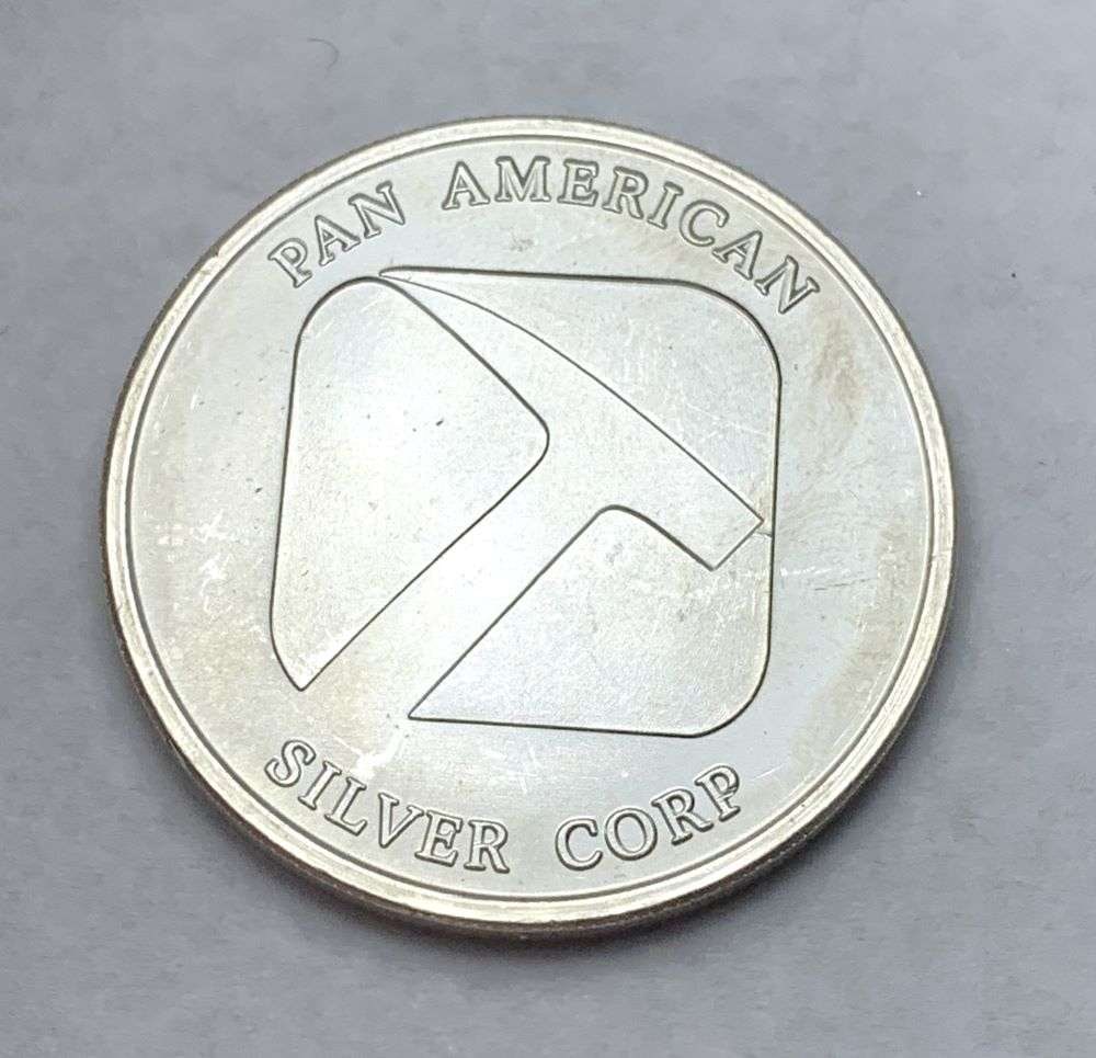 Pan American Silver Corp 1 ozt .999 Silver: Winner shall receive the exact coin shown here. (BD/B)