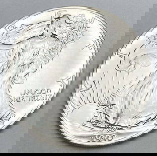 1990 American Silver Eagle: Winner shall receive the exact coin shown here. (RR/B)