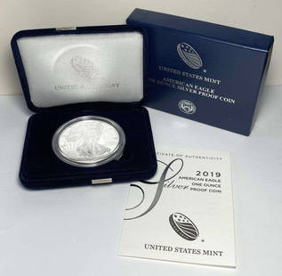 2019-W American Silver Eagle PF69+ OGP: Winner shall receive the exact coin shown here. (RR/B)