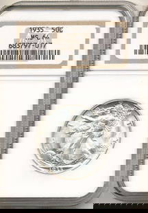 1935 Walking Liberty Silver Half Dollar NGC MS64: Winner shall receive the exact coin shown here. (RR/EB)