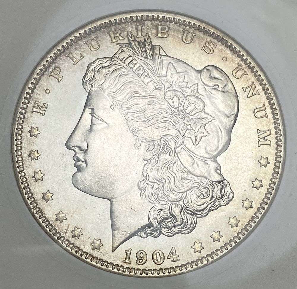 Vintage Old Grading Holder 1904-O Morgan Silver Dollar ANACS MS64: Winner shall receive the exact coin shown here. (RR/EB)