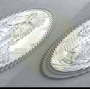 2020 American Silver Eagle: Winner shall receive (1) coin precisely resembling the one shown here. (BD/B)