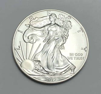 2017 American Silver Eagle: Winner shall receive the exact coin shown here. (BD/B)