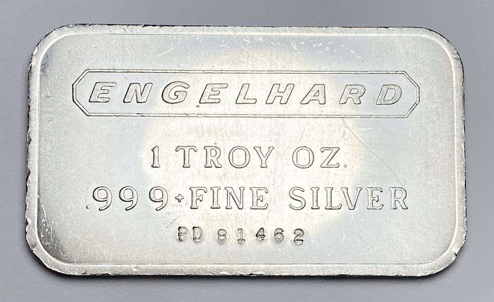 Vintage Engelhard 1 ozt .999 Silver Bar (1 of 2)