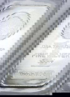 Highland Mint Buffalo Design 1 ozt .999 Silver Bar: Winner shall receive (1) bar precisely resembling the one shown here. (RR/B)