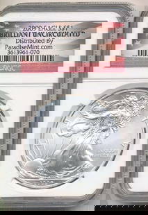 2009 American Silver Eagle NGC BU: Winner shall receive the exact coin shown here. (BD/B)