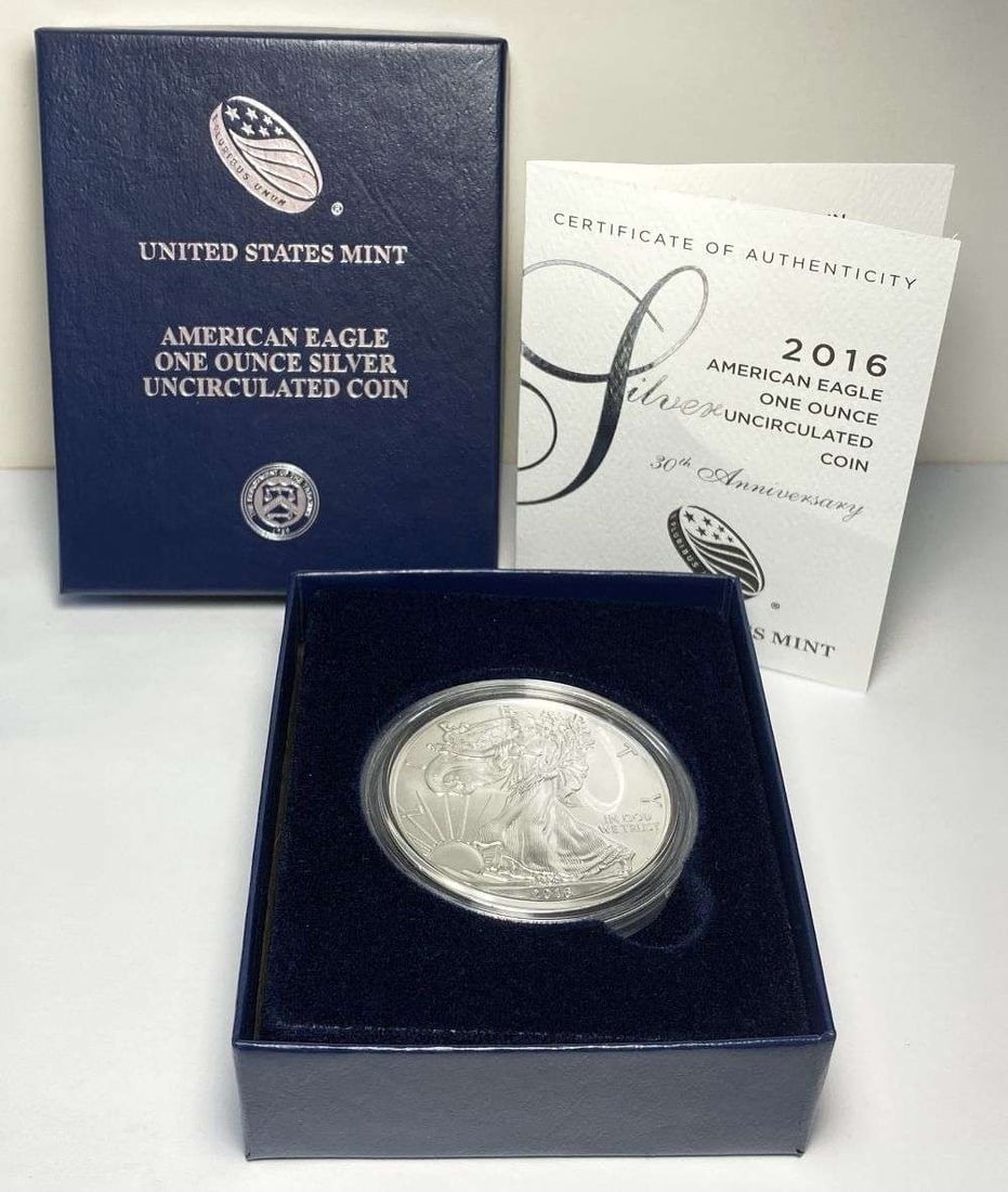 2016-W American Silver Eagle MS69+ OGP (1 of 5)