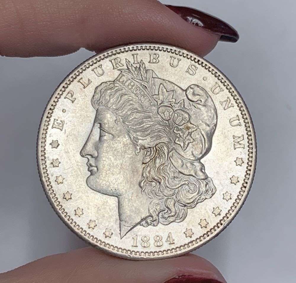1884-S Morgan Silver Dollar MS62 (1 of 4)