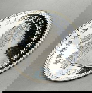 1804 Flowing Hair Design Proof 1 ozt .999 Silver: Winner shall receive the exact coin shown here. (BD/B)