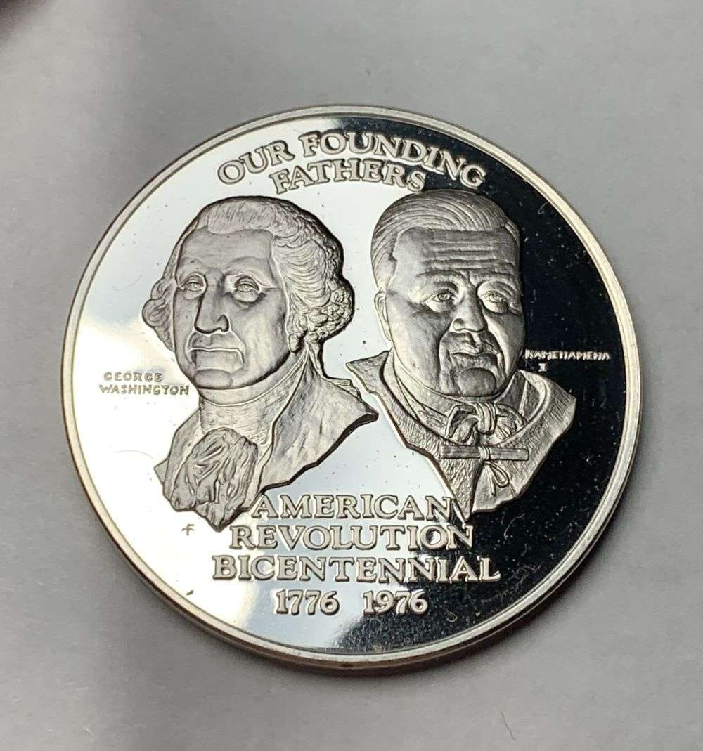 Hawaii 1 ozt Proof Sterling Silver: Winner shall receive the exact coin shown here. (BD/B)