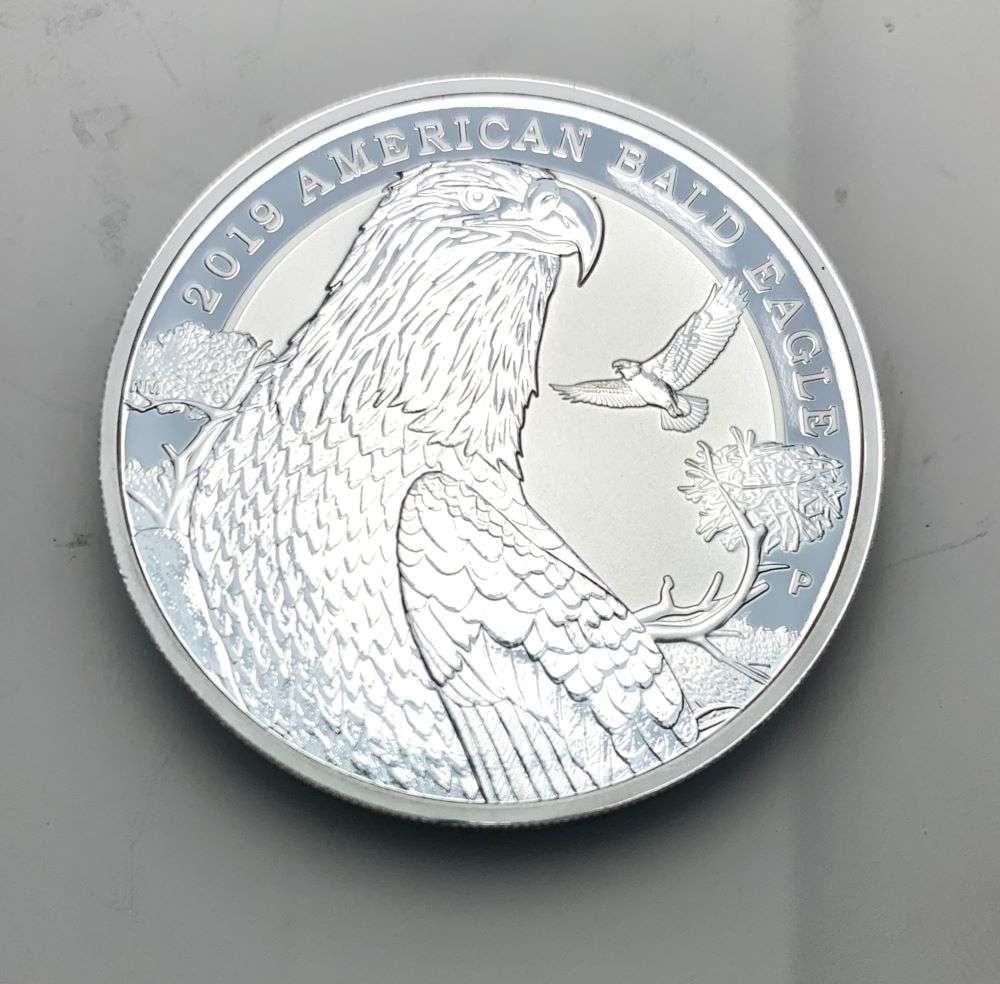 2019-P Tuvalu $2 American Bald Eagle 2 ozt .9999 Silver: Winner shall receive the exact coin shown here. (MK/B)