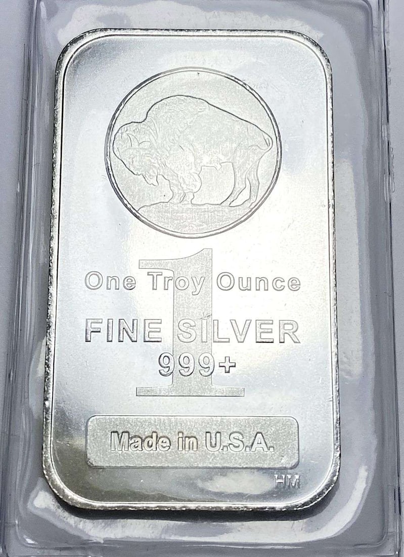 Highland Mint Buffalo Design 1 ozt .999 Silver Bar: Winner shall receive (1) bar precisely resembling the one shown here. (RR/B)