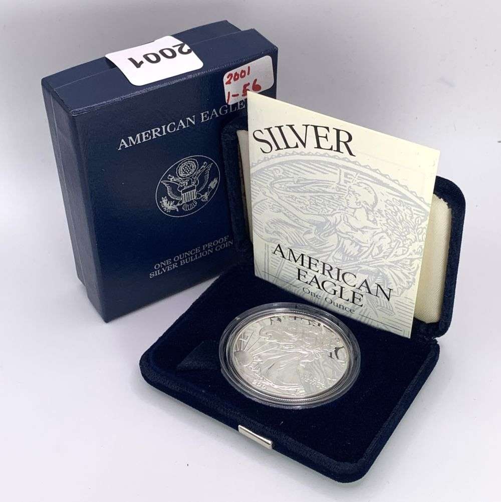 2001-W American Silver Eagle PF69+ OGP (1 of 5)
