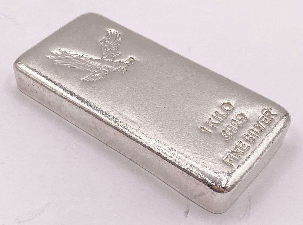 Eagle 1 Kilo .9999 Silver Bar (1 of 5)