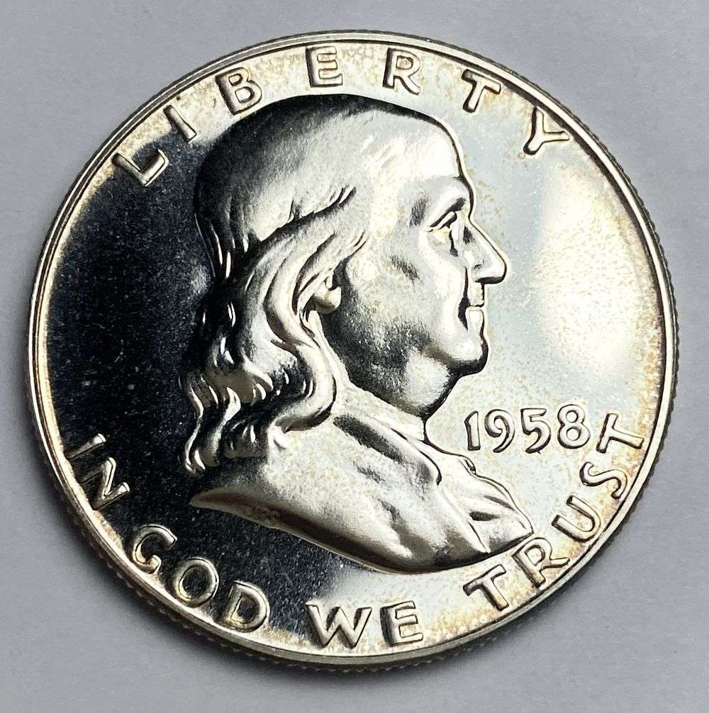 1958 Franklin Silver Half Dollar PF68+ (1 of 2)
