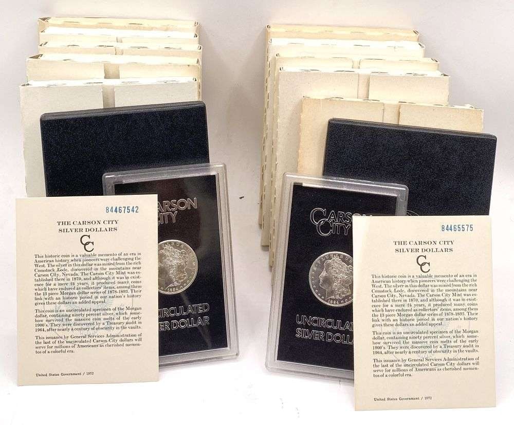(10) Grandpa Fresh 1884-CC Mogan Silver Dollar GSA W/ Outer Boxes (1 of 13)